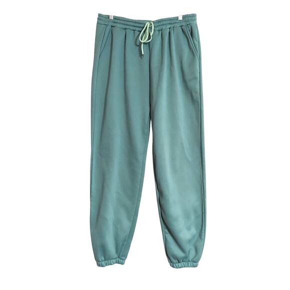 Women's Green and White Fleece Lined Hoodie and Sweatpant Set - Picture 4 of 4